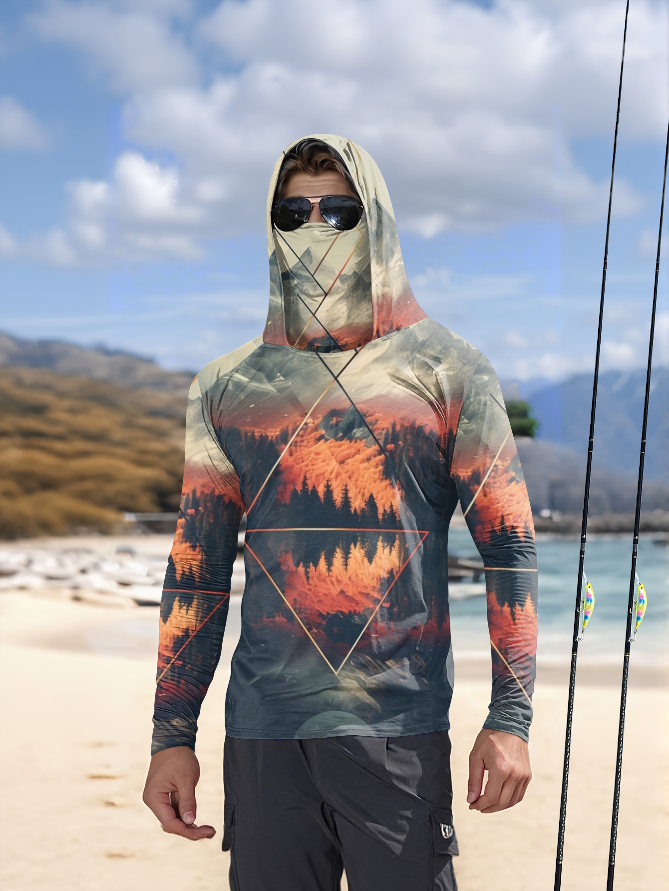 Summer Clothing Essentials - Açık Hava Erkek Balıkçı Kapüşonlu Üstü,