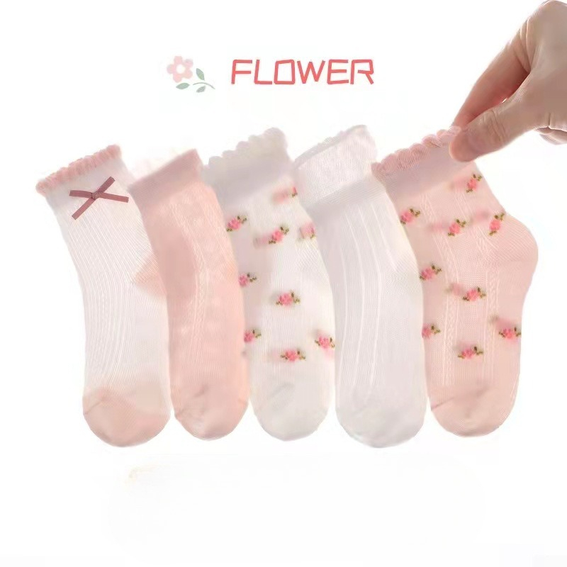 Summer Clothing Baby Girl - Kız Çorapları Sevimli Çiçek Desenli Çocuk