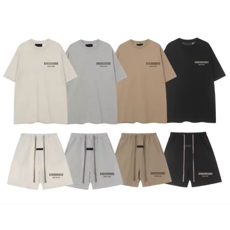 Summer Cloth - Çift Çizgili Harf Baskılı Tişört ve