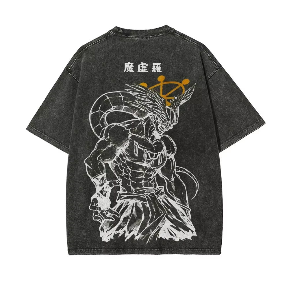 Vintage Summer Clothing Men - 2026 Mahoraga Tekerlek Yaz Erkek T-shirt