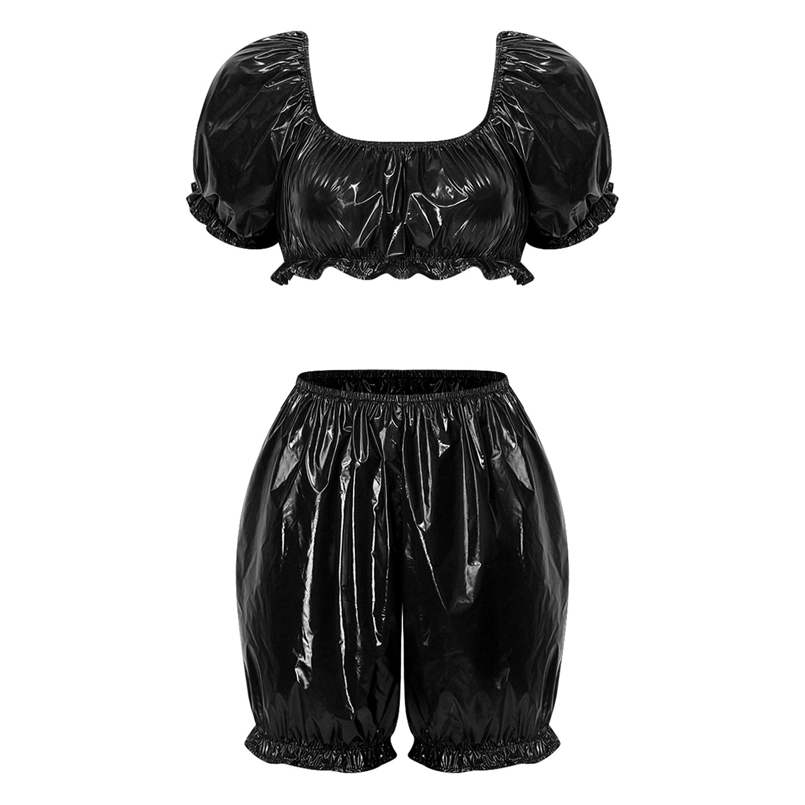 Summer Clothing Cheap - Kadınlar İçin Islak Görünümlü PU Deri
