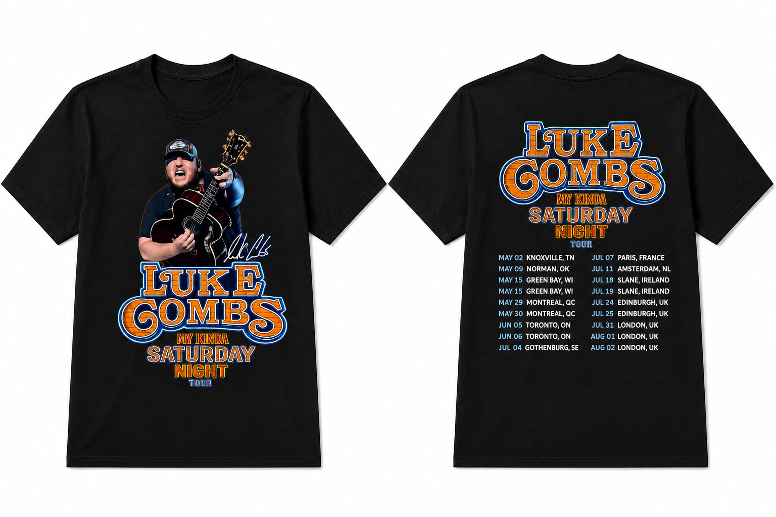 Summer Clothing Uk - Luke Combs My Kinda Cumartesi Gecesi