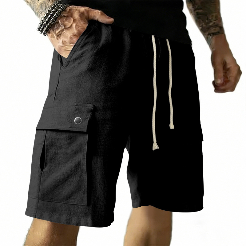 Avrupa ve Amerikan Çok Cepli İ - Linen Shorts Men incelemesi ve fiyatı