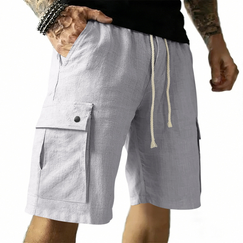 Avrupa ve Amerikan Çok Cepli İ - Linen Shorts Men incelemesi ve fiyatı