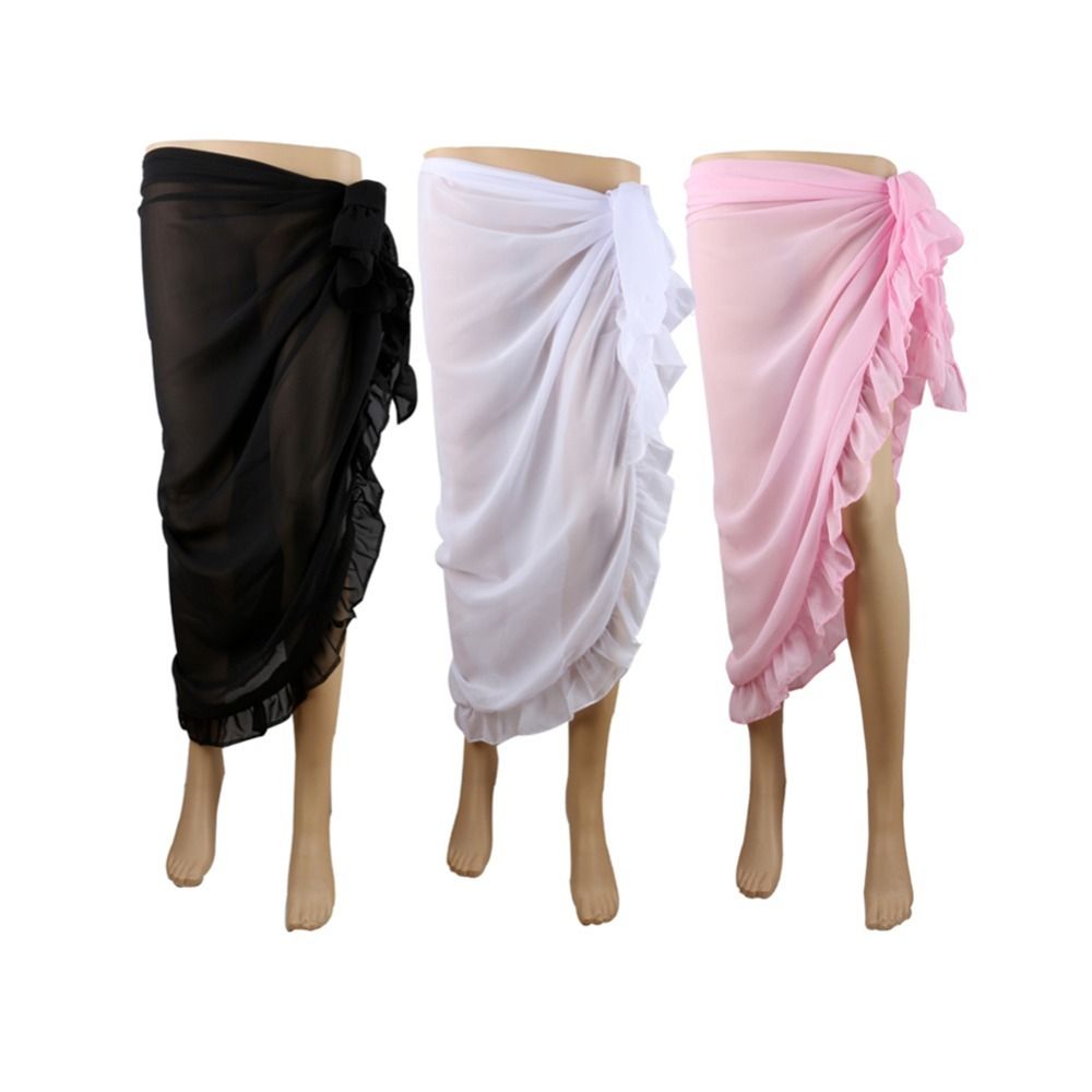 Şal Fırfırlı Tasarım Pareo Düz - Sarong Pareo Wrap incelemesi ve fiyatı