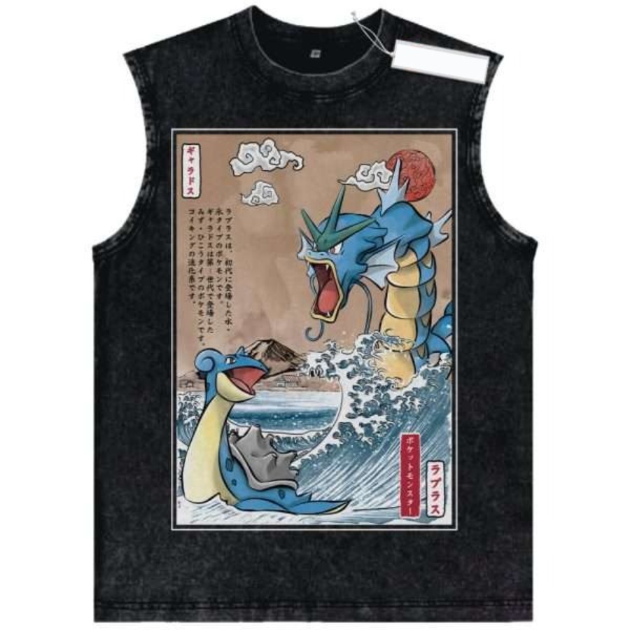 Vintage Yıkanmış Pokemon Karak - Vintage Summer Clothing Men incelemesi ve fiyatı