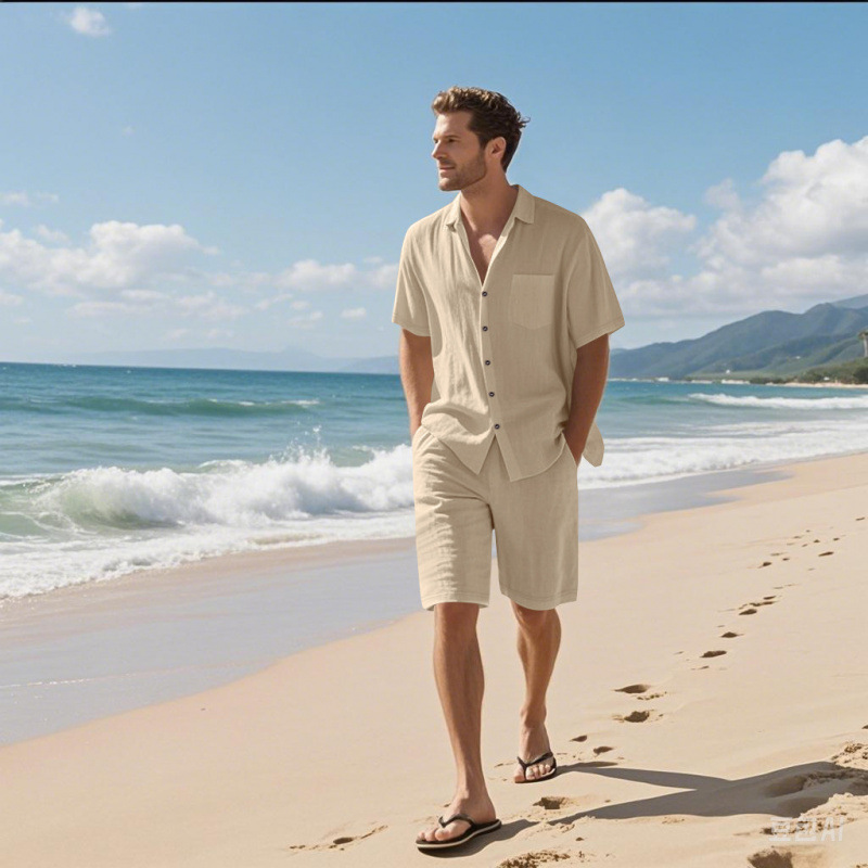 Erkekler Keten Karışımı Kamp Y - Linen Shorts Men incelemesi ve fiyatı