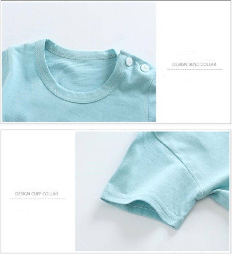 Pamuk Tees + Şort 2 parçalı eş - Summer Clothing Baby Girl incelemesi ve fiyatı