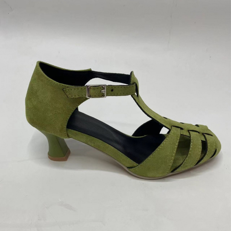 Kadın Yeşil Süet Kitten Topukl - Summer Clothing For Petite Women incelemesi ve fiyatı