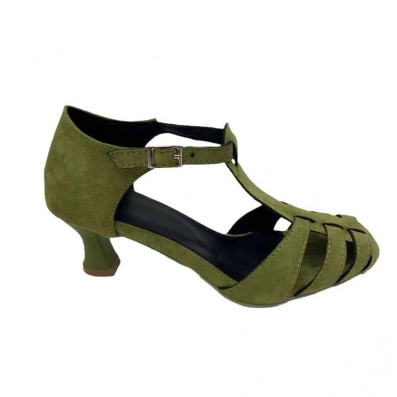Kadın Yeşil Süet Kitten Topukl - Summer Clothing For Petite Women incelemesi ve fiyatı