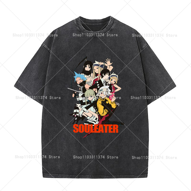 Soul Eater Erkek Kadın T-shirt - Vintage Summer Clothing Men incelemesi ve fiyatı
