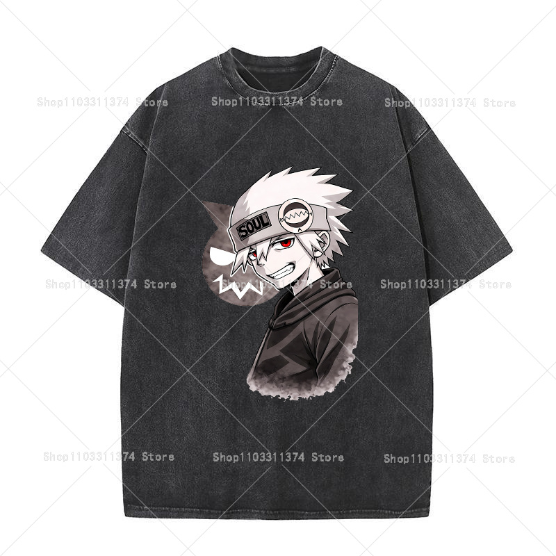 Soul Eater Erkek Kadın T-shirt - Vintage Summer Clothing Men incelemesi ve fiyatı