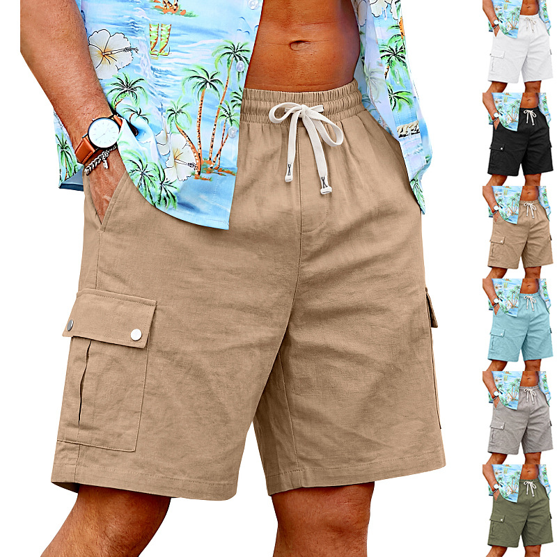 Yazlık Bol Kesim Cilt Dostu Aç - Linen Shorts Men incelemesi ve fiyatı