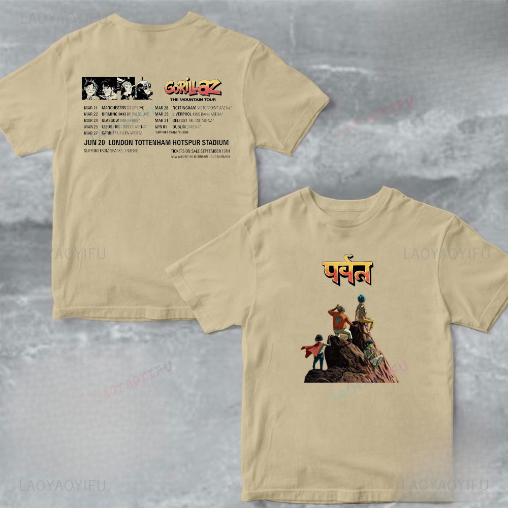 Unisex Pamuklu Tişört Gorillaz - Summer Clothing Uk incelemesi ve fiyatı
