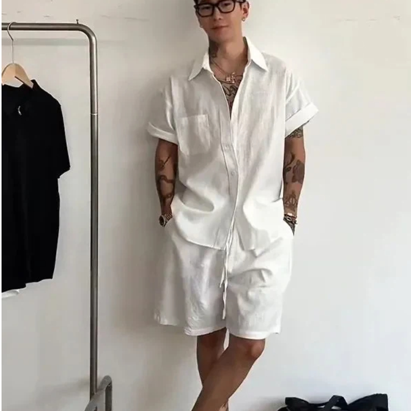 Erkek Keten Pamuklu 2 Parça Ta - Linen Shorts Men incelemesi ve fiyatı