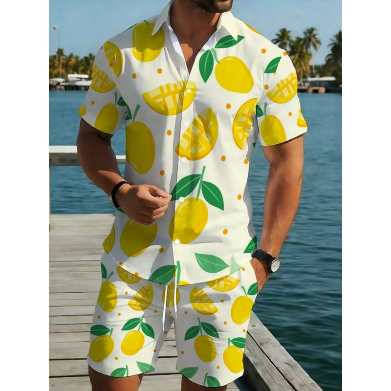Erkek Keten Baskılı Kısa Kollu - Linen Shorts Men incelemesi ve fiyatı