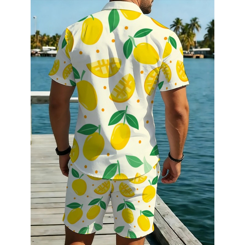 Erkek Keten Baskılı Kısa Kollu - Linen Shorts Men incelemesi ve fiyatı