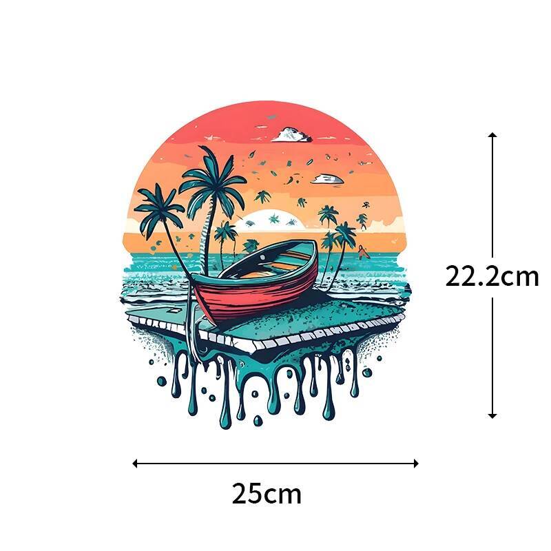 25CM yaz plaj ve gün batımı üt - Summer Clothing Pictures incelemesi ve fiyatı