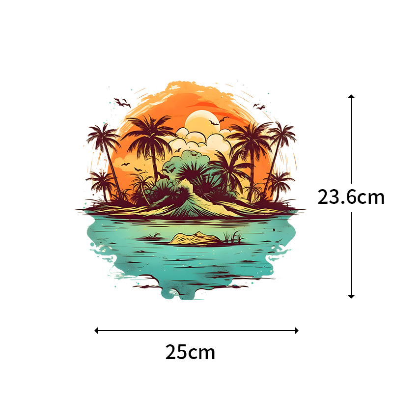 25CM yaz plaj ve gün batımı üt - Summer Clothing Pictures incelemesi ve fiyatı