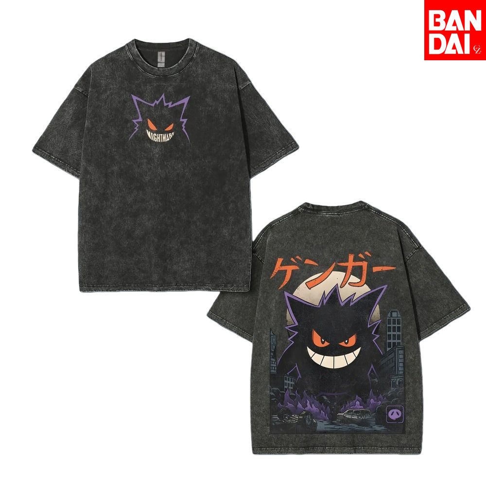 Pokemon Gastly Haunter Gengar  - Vintage Summer Clothing Men incelemesi ve fiyatı