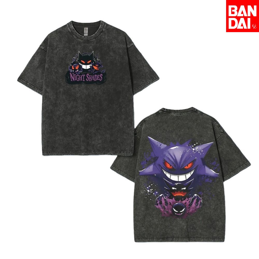 Pokemon Gastly Haunter Gengar  - Vintage Summer Clothing Men incelemesi ve fiyatı