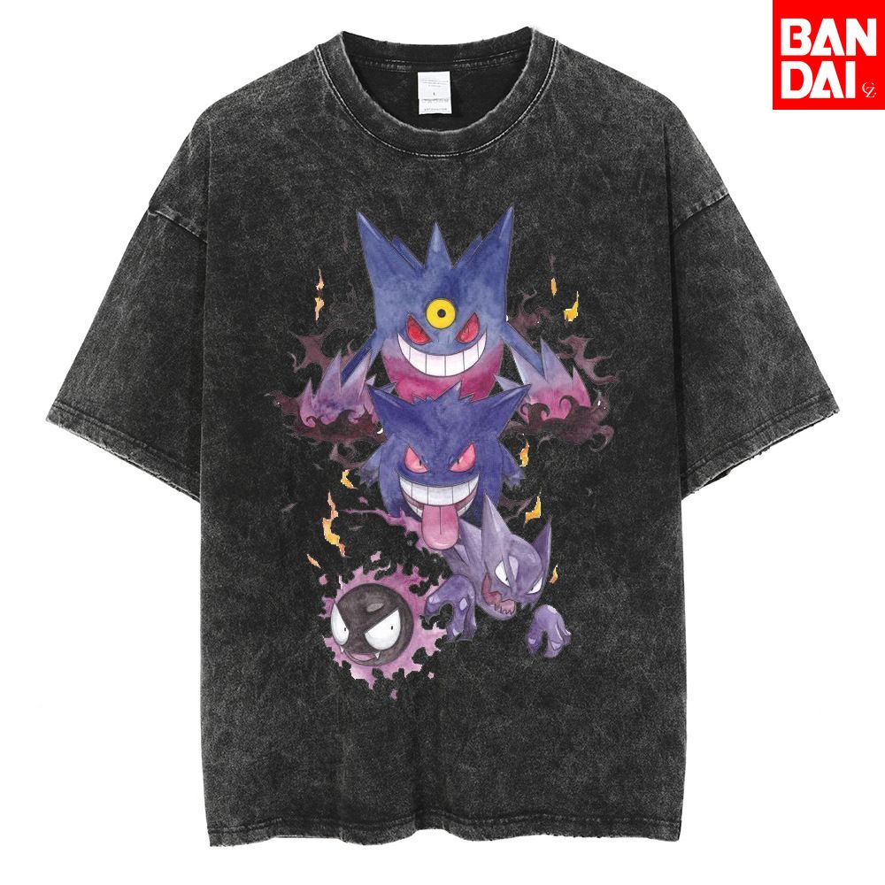 Pokemon Gastly Haunter Gengar  - Vintage Summer Clothing Men incelemesi ve fiyatı