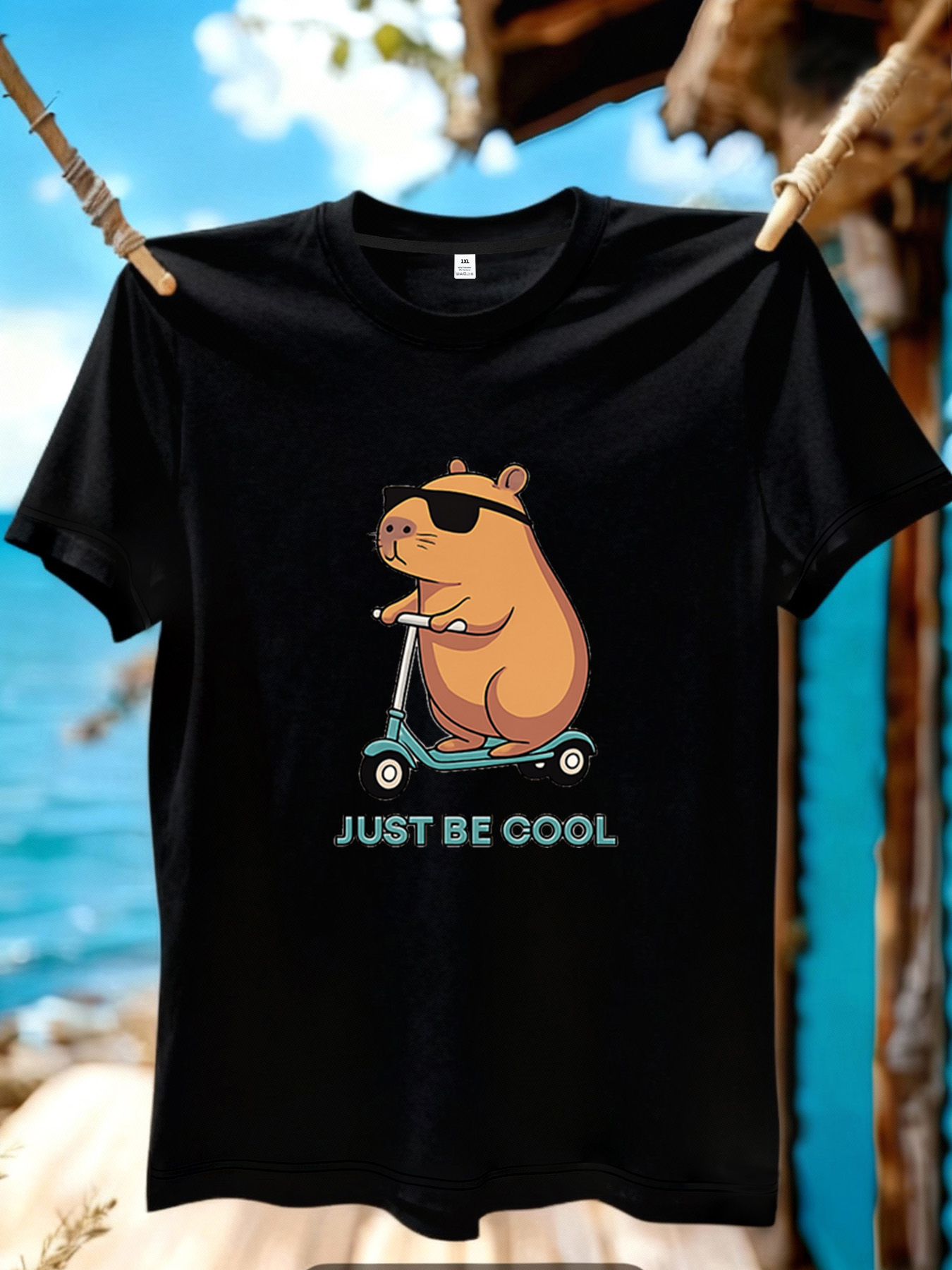 【YJ01222】Sevimli Kapibara Kari - Summer Clothing Cartoon incelemesi ve fiyatı