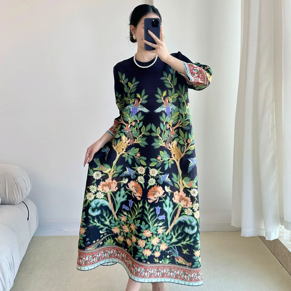 Miyake Vintage Baskı Elbise Ye - Summer 2025 Clothing Essentials incelemesi ve fiyatı