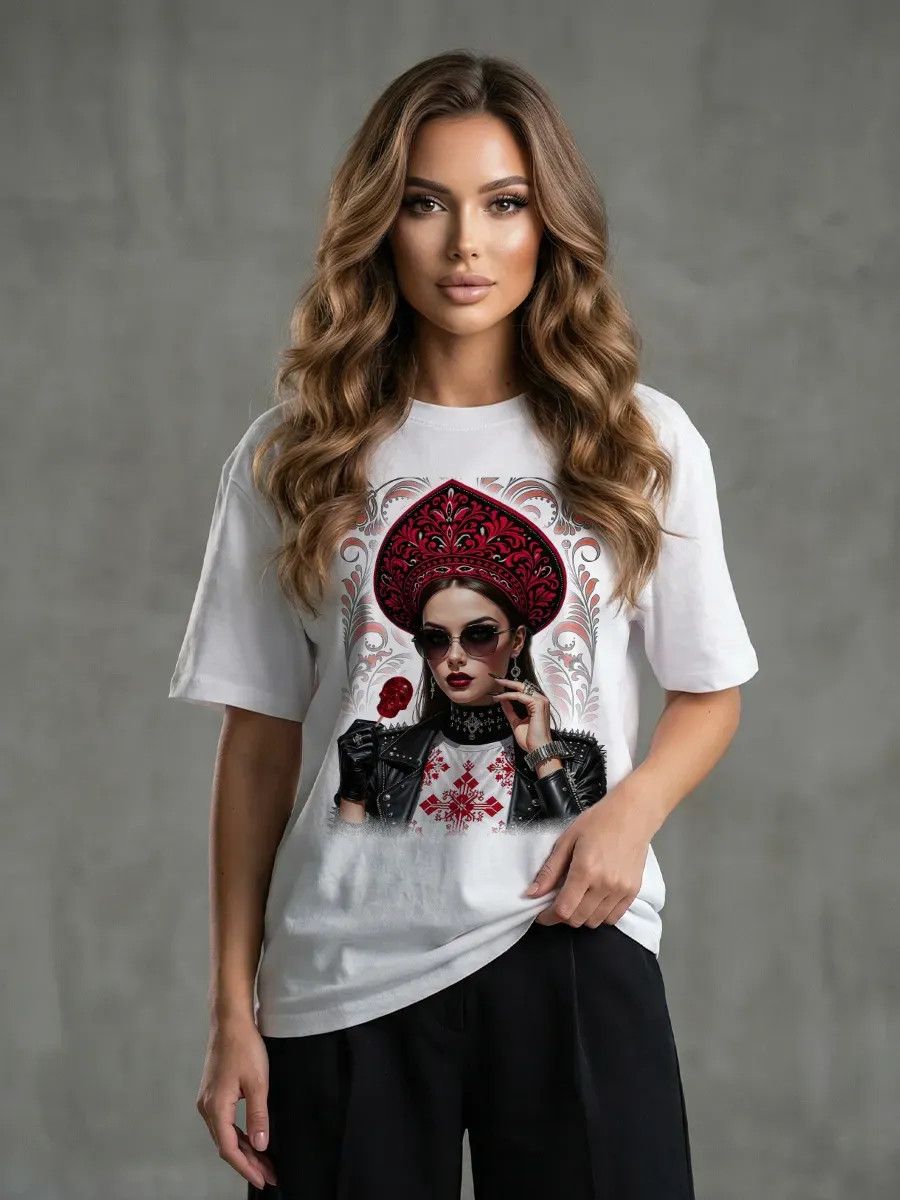 Vintage Rus Portre Baskı Grafi - Summer Evenings Clothing incelemesi ve fiyatı