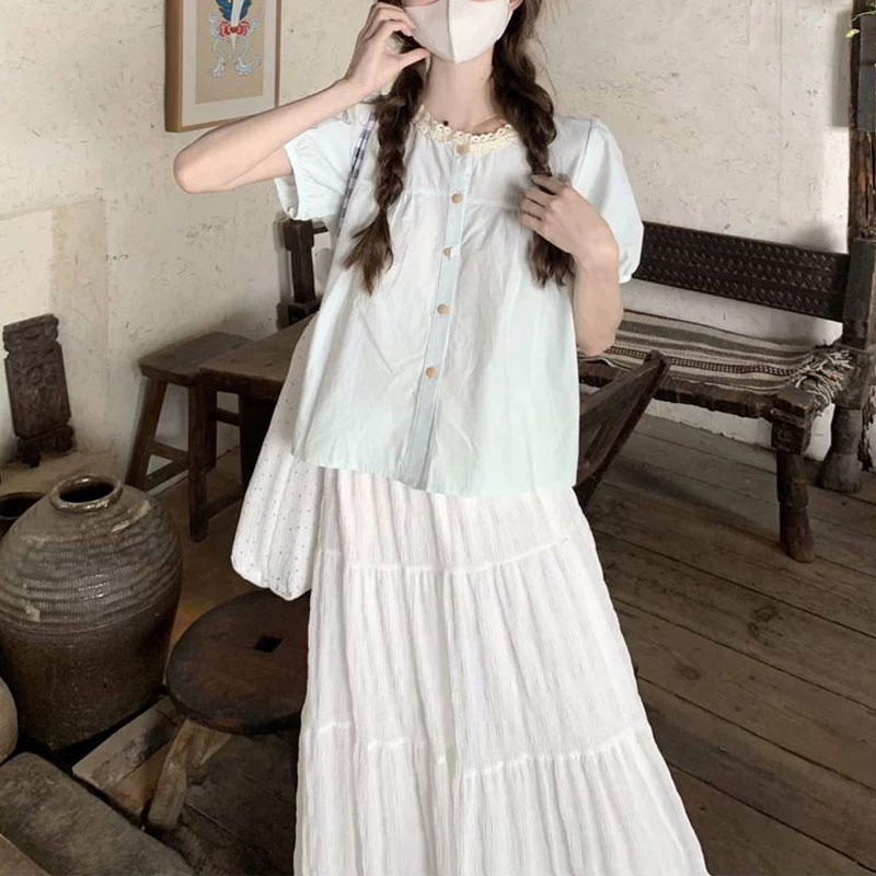 Moda Dantel Eklenmiş Gömlek Ya - Summer Clothing In French incelemesi ve fiyatı